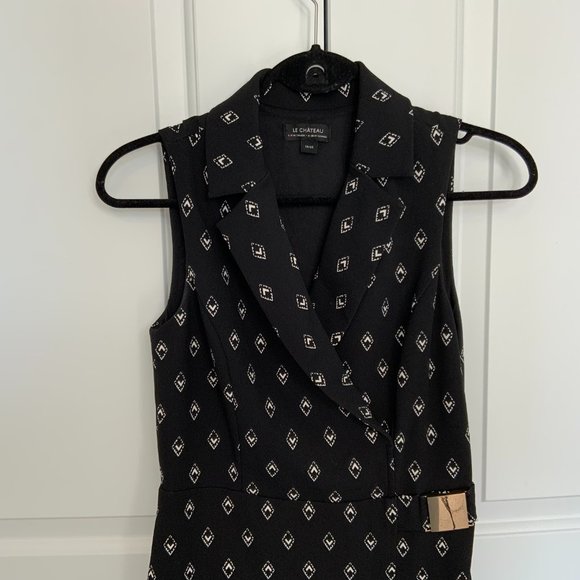 Le Chateau Patterned Knee Length Dress - Picture 3 of 7